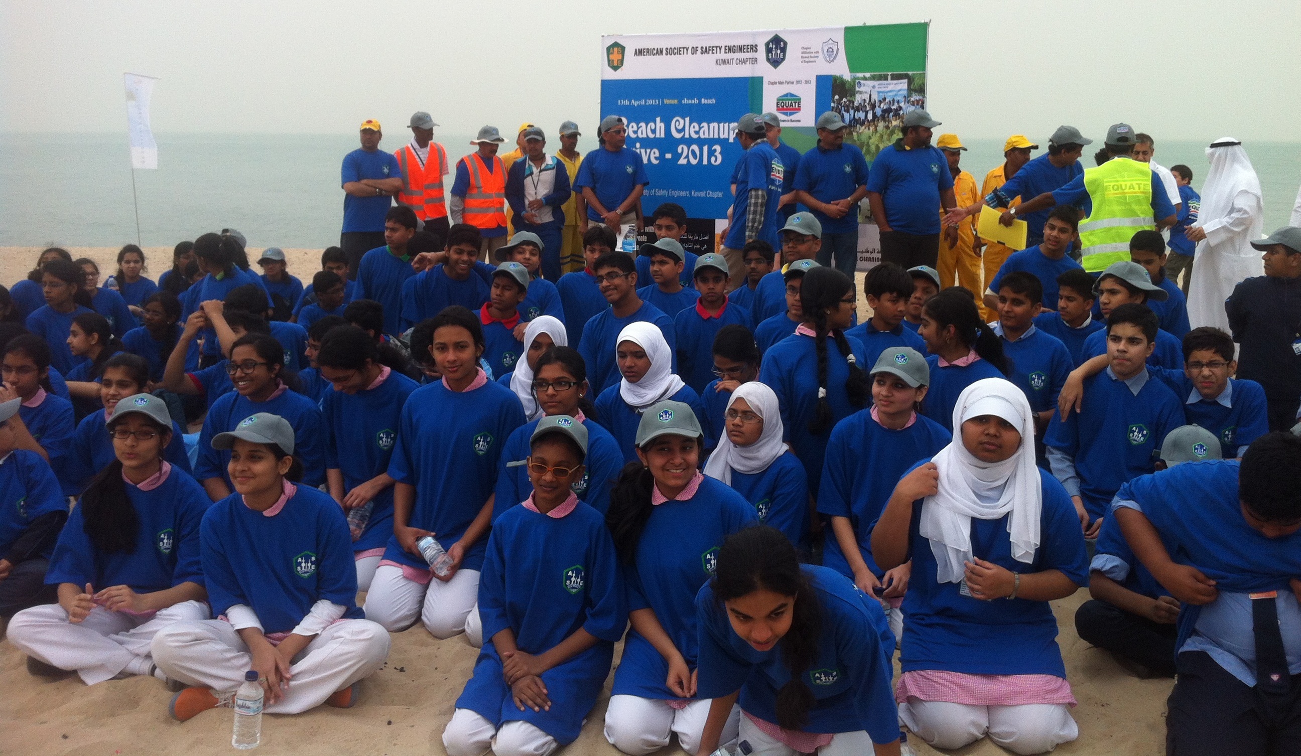EQUATE sponsors American safety society’s beach cleanup