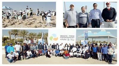 EQUATE, GPCA & EPA organize beach clean-up day Part of “Waste Free Environment” project by GPCA